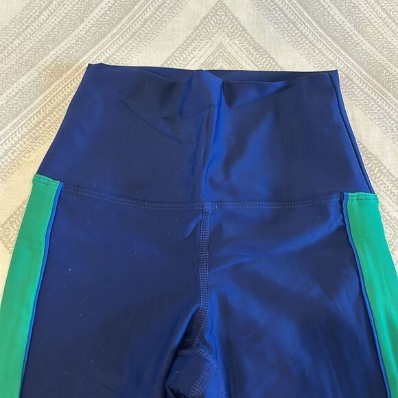 Beach Riot Women’s Blue with Colorblock High Waisted Leggings - Size XS - Picture 3 of 7